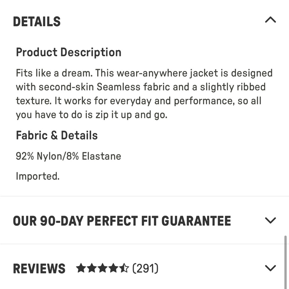 Fabletics Ribbed Seamless Jacket - Picture 6 of 6